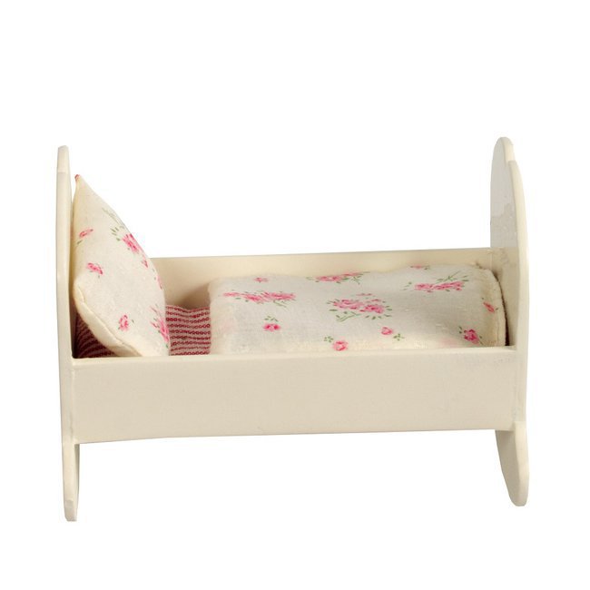 Berceau Bois Blanc : Mini Berceau B?b? en Bois Blanc avec Parure (MY) Berceau Bois Blanc : Mini Berceau B?b? en Bois Blanc avec Parure (MY)