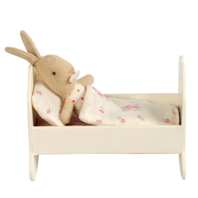 Berceau Bois Blanc : Poup?es et Maisons Mini Berceau B?b? en Bois Blanc avec Parure (MY Berceau Bois Blanc : Poup?es et Maisons Mini Berceau B?b? en Bois Blanc avec Parure (MY