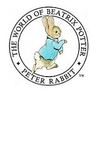 Personnalisé Bébé Couverture Beatrix Potter Peter Rabbit Bleu/Blanc ou Rose/Blanc 