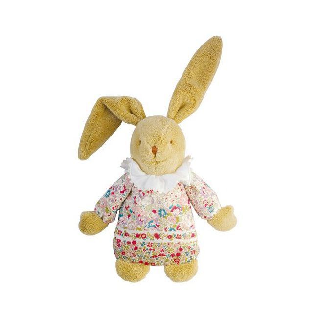 Jouets > Doudous et Peluches > Doudou Musical Lapin Liberty : Rose & Milk