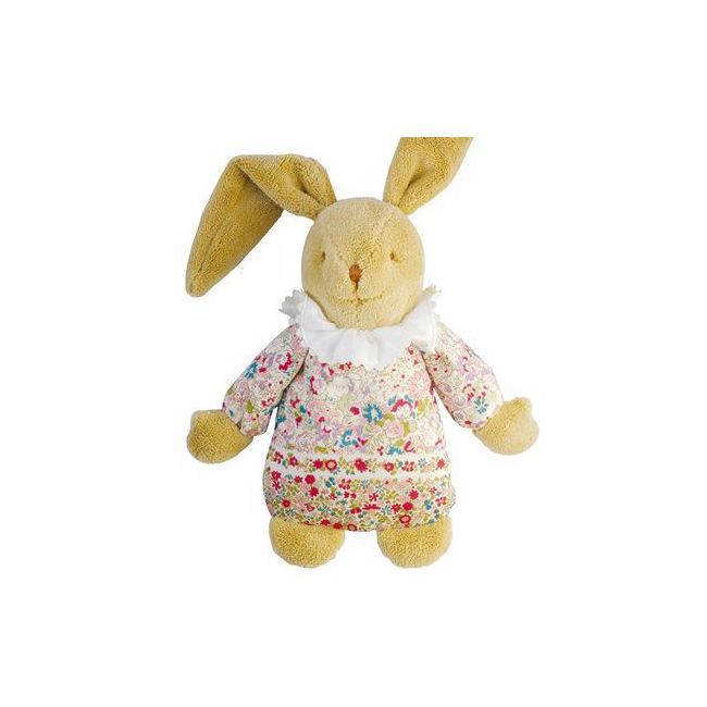 Jouets > Doudous et Peluches > Doudou Musical Lapin Bleu : Rose & Milk