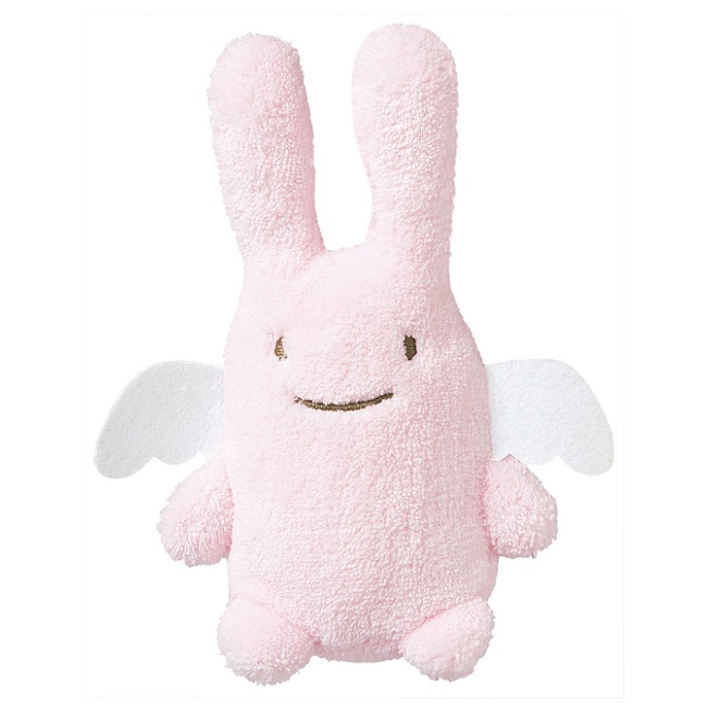 Jouets > Doudous et Peluches > Doudou Triangle Ange Lapin Rose