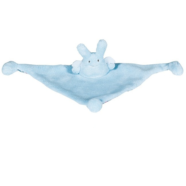 Jouets > Doudous et Peluches > Doudou Musical Lapin Bleu : Rose & Milk