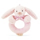 Hochet Lapin Anneau Rose