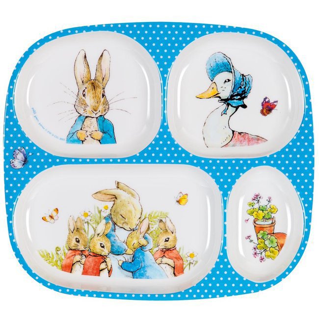 Assiette à Compartiments Bébé Peter Rabbit