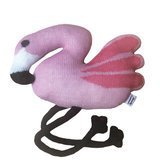 Coussin Flamant Rose en Alpaga