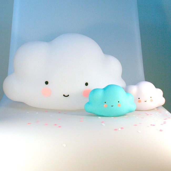 Veilleuse nuage blanc, adorable petite lampe pour chambre d'enfant