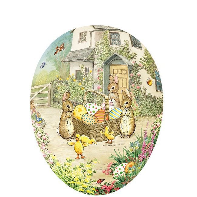 Oeuf de Paques Carton Vintage Pierre Lapin Peter Rabbit Bunnies and Eggs
