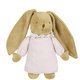 Doudou Musical Lapin Nid d'Ange - Lin Rose Poudré