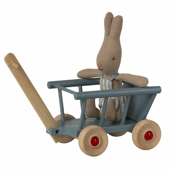 Trolley Chariot de Course enfant - pois Bleu MAILEG l