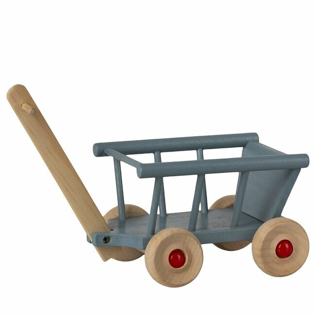 Trolley Chariot de Course enfant - pois Bleu MAILEG l