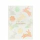 10 Feuilles de Stickers Lapins Pastels Pailletés