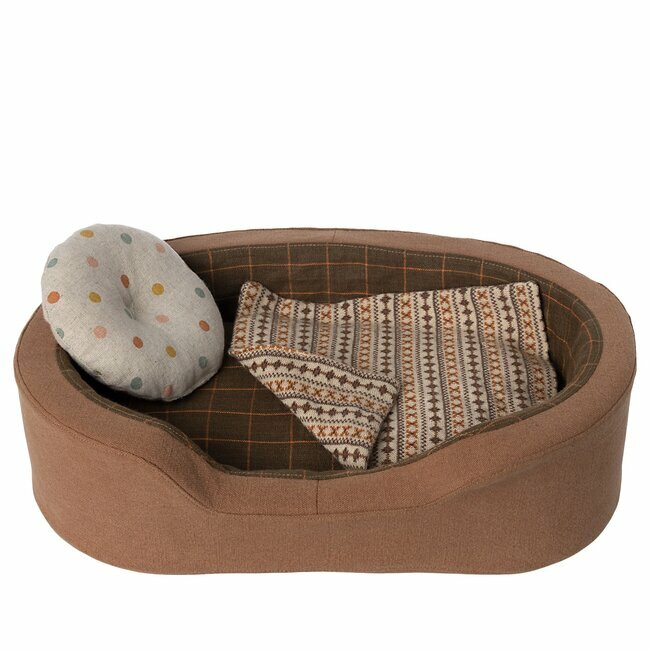 Maileg Panier pour Peluche Chien Marron