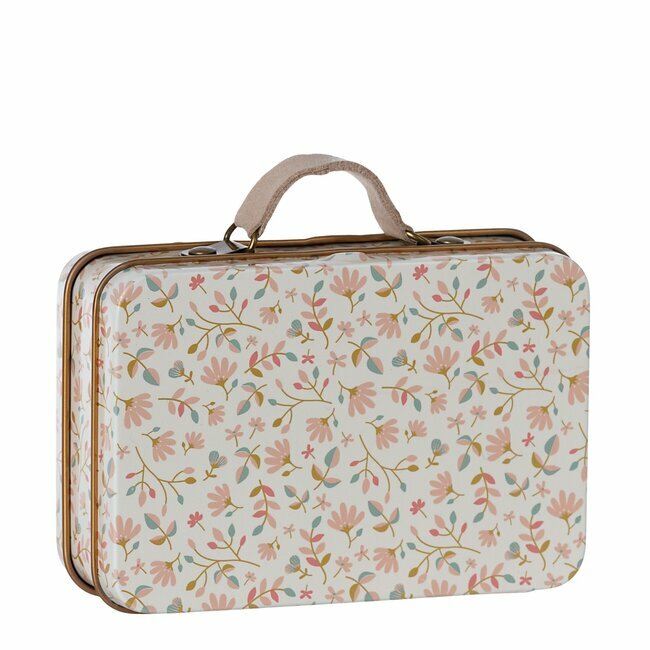 Maileg Boîte Mini Valise en Métal Yellow Dot