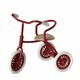Tricycle pour Souris avec son Abri - Rouge