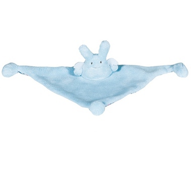 Doudou Triangle Ange Lapin Bleu