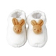 Chaussons Lapin avec Hochet Blancs