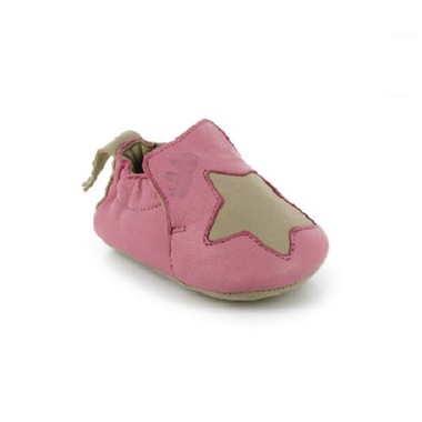 Chaussons BluBlu Etoile - Rose et Beige