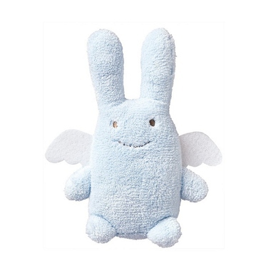 Ange Lapin Hochet Bleu (12cm) 