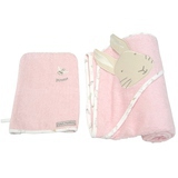 Cape de Bain + Gant de Toilette Peter Rabbit Roses