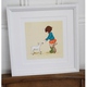 Tableau "Belle & Her Little Lamb" (28x28cm)