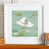 Gravure "My Paper Boat" (25x25cm)