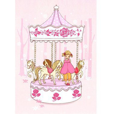 Tableau "Ava & The Carousel" (31x39cm)