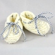 Chaussons Bébé Garçon Calixte Ecrus