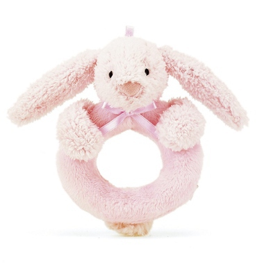 Hochet Lapin Anneau Rose