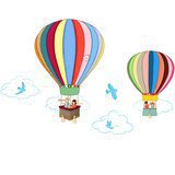 Sticker Mural "Hot Air Balloons" 