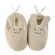 Chaussons Ange Lapin en Maille Beige