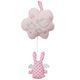 Nuage Musical Ange Lapin Rose