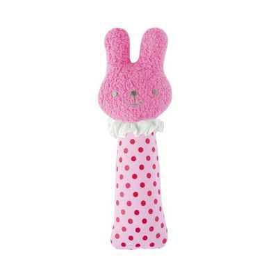 Hochet Pouet Pouet Lapin Rose Fushia