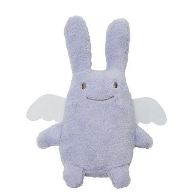 Doudou Ange Lapin Parme (18cm)