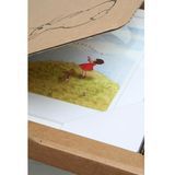 Gravure "Belle and Boo Fly a Kite" (28x35cm)