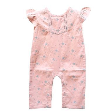 Combinaison Bébé Etoiles - Rose