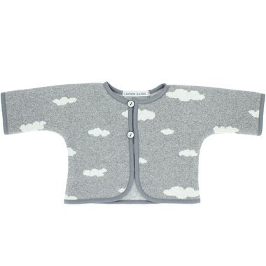 Gilet Bébé Nuages Gris 