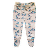 Pantalon Bébé Oiseaux Bleus avec Pieds