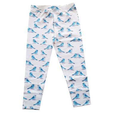 Leggings Bébé Oiseaux Bleus