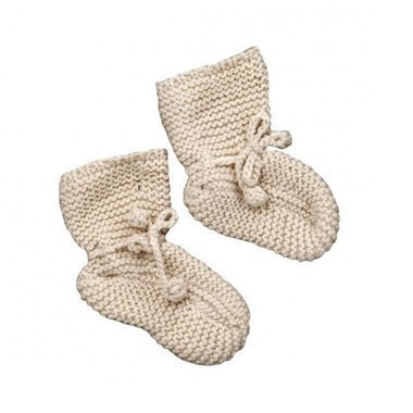 Chaussons Naissance Cachemire Beige