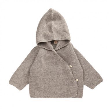 Veste à Capuche Cachemire Cholo Gris 