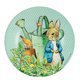 Assiette Peter Rabbit Verte