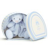 Doudou Lapin Bleu dans sa boite