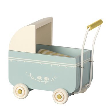 Maileg Mini Landau Pour Bebe En Bois Bleu Maileg Mini Landau Pour Bebe En Bois Bleu