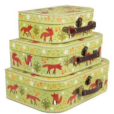 Set de 3 Valisettes Rétros Spring Forest Fox