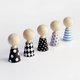 Figurines en Bois Modern Pebbles