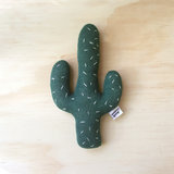 Coussin Cactus en Alpaga - Vert foncé