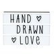 Set de Lettres "Hand Drawn" pour Lightbox