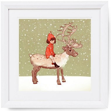 Gravure "Me & My Reindeer" (25x25cm)