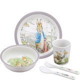 Coffret Repas 5 pièces Peter Rabbit - Taupe